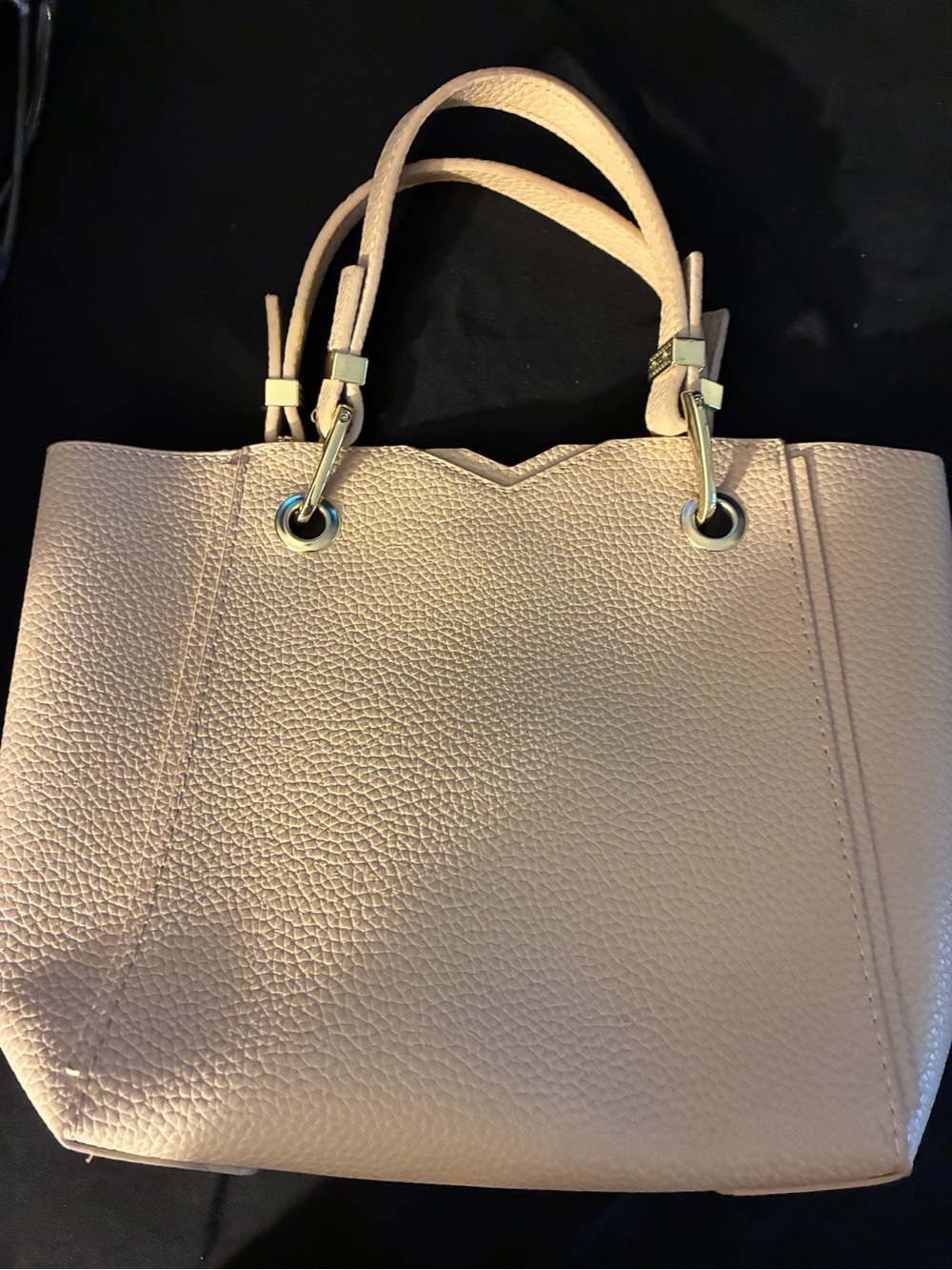 Steve Madden - Women's Pebbled Leather Tote Bag in Tan
